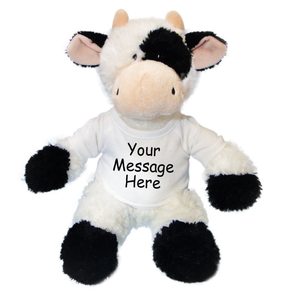 Personalized Stuffed Cow - 12"