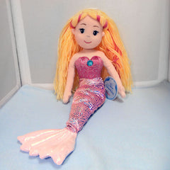 Mermaid Doll - "Marinna" Blonde Hair, 17" by Aurora Plush