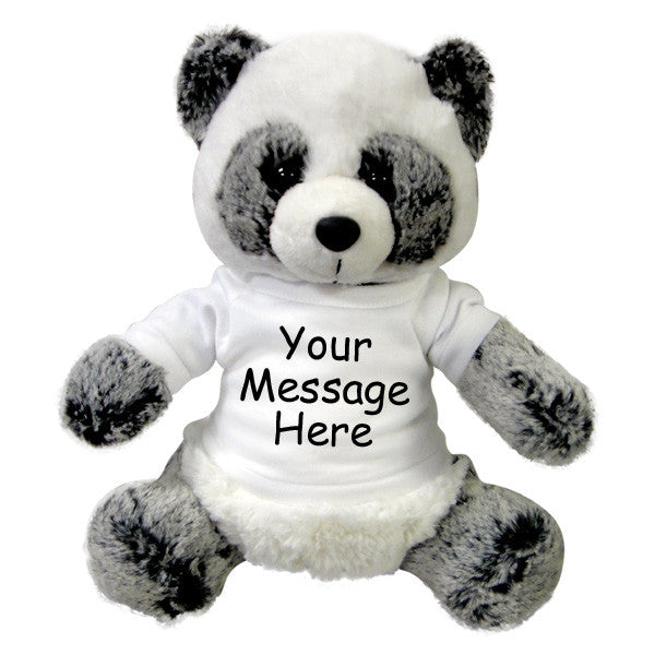 Personalized Stuffed Panda Bear - 11 inch Aurora Plush Ping Panda