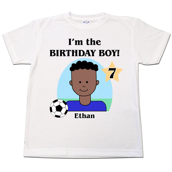 Soccer Kid Personalized Birthday T Shirt - Boy