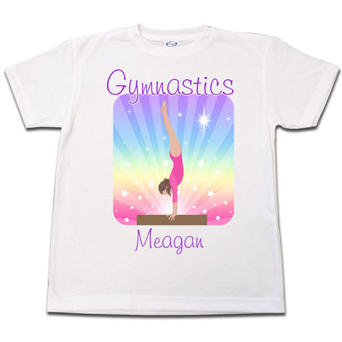 Gymnastics Dreams T Shirt - Beam Design