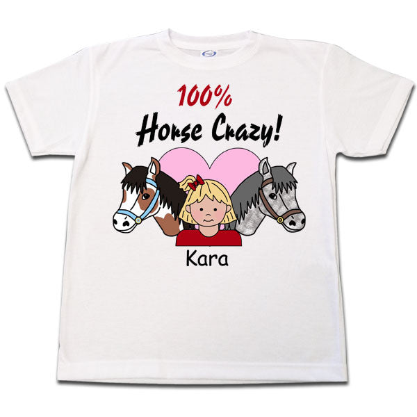 Horse Crazy T Shirt - Girl