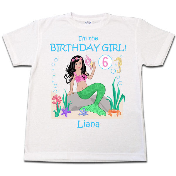 Mermaid Birthday T Shirt