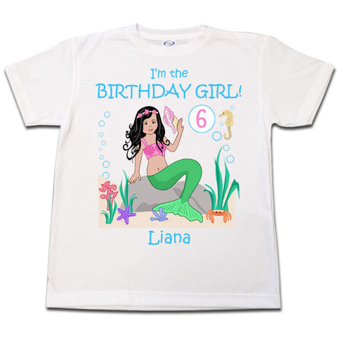 Mermaid Birthday T Shirt