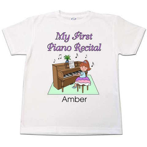 Piano Recital Girl T Shirt