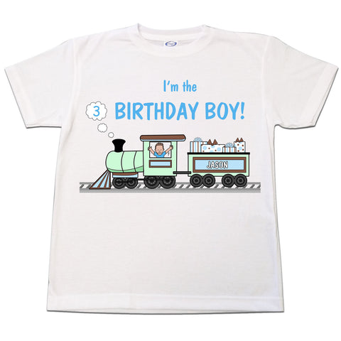 Train Birthday T Shirt - Boy