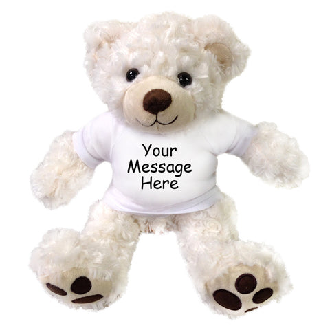 Personalized Teddy Bear - 14 inch Vera Bear, White