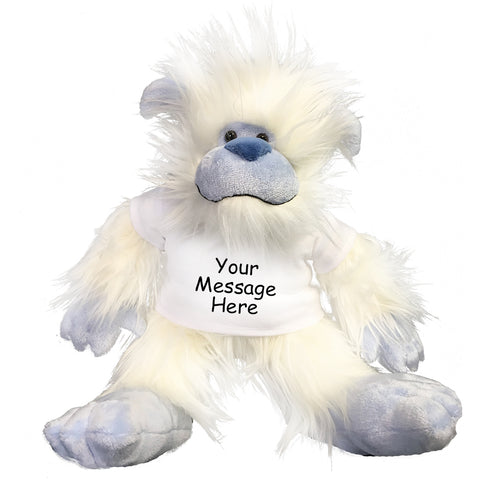 Personalized Stuffed Yeti Abominable Snowman - 16 inches